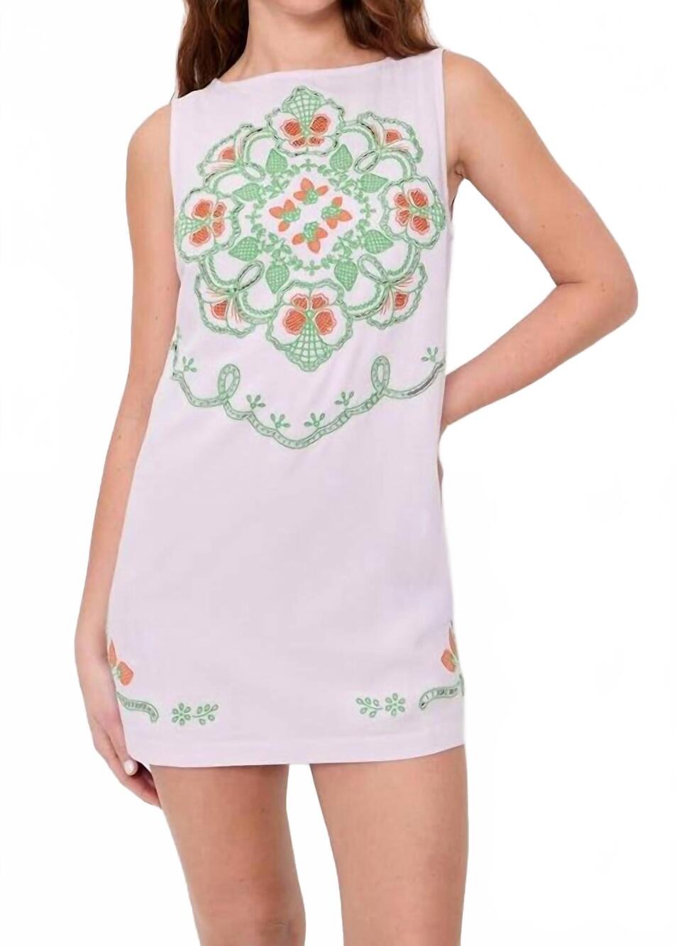 NEW FREE PEOPLE women's electric garden mini dress in pale orchid